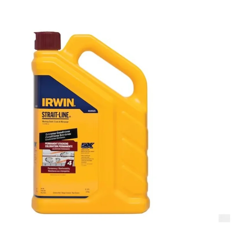 IRWIN 4935525 Strait-Line 4 lb. Red Permanent Staining Marking Chalk