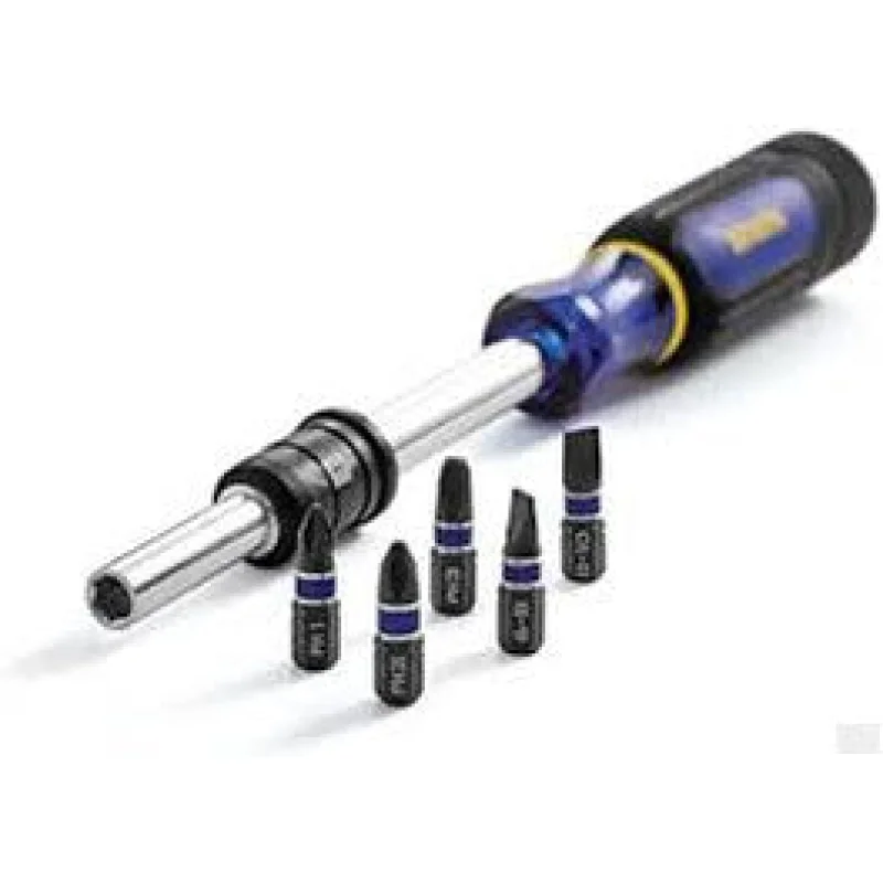 Irwin Tools Extending Screwdriver with 5 Impact Bits 1948779
