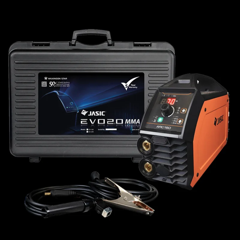 Jasic EVO Power Arc 180 c/w Case & Leads
