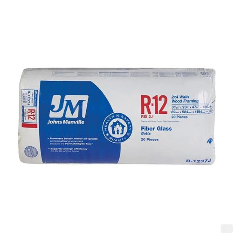 Johns Manville Fiberglass Insulation R-12 23″ x 47″ x 3.5″; 150.1 sq.ft
