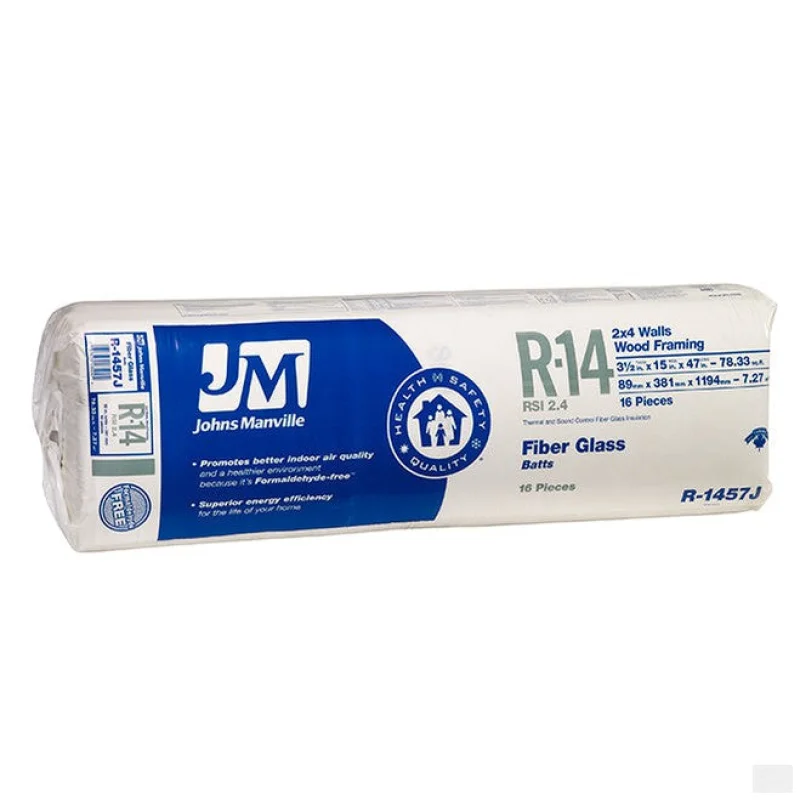 Johns Manville Fiberglass Insulation R-14 23″ x 47″ x 3.5″; 90.08 sq.ft
