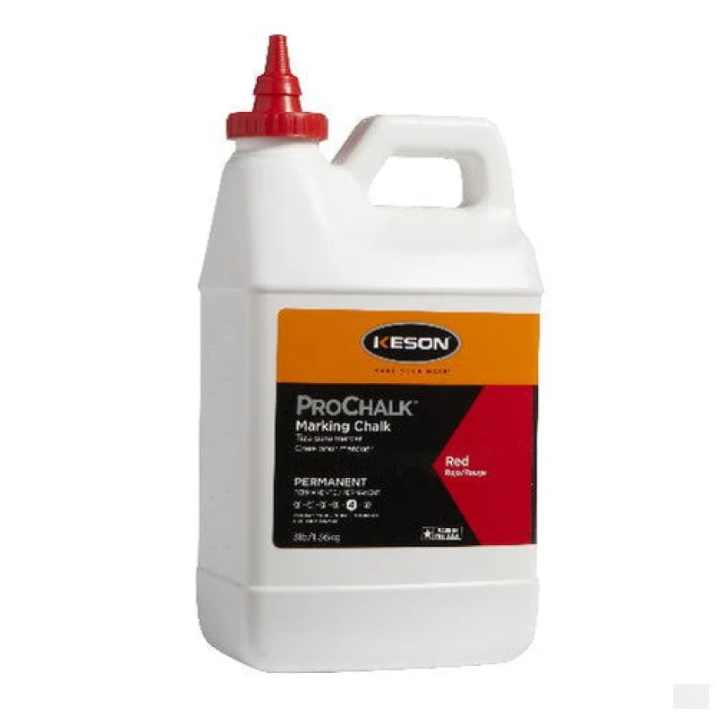 Keson 3 lbs Prochalk Permanent Marking Chalk – Red – PM103RED