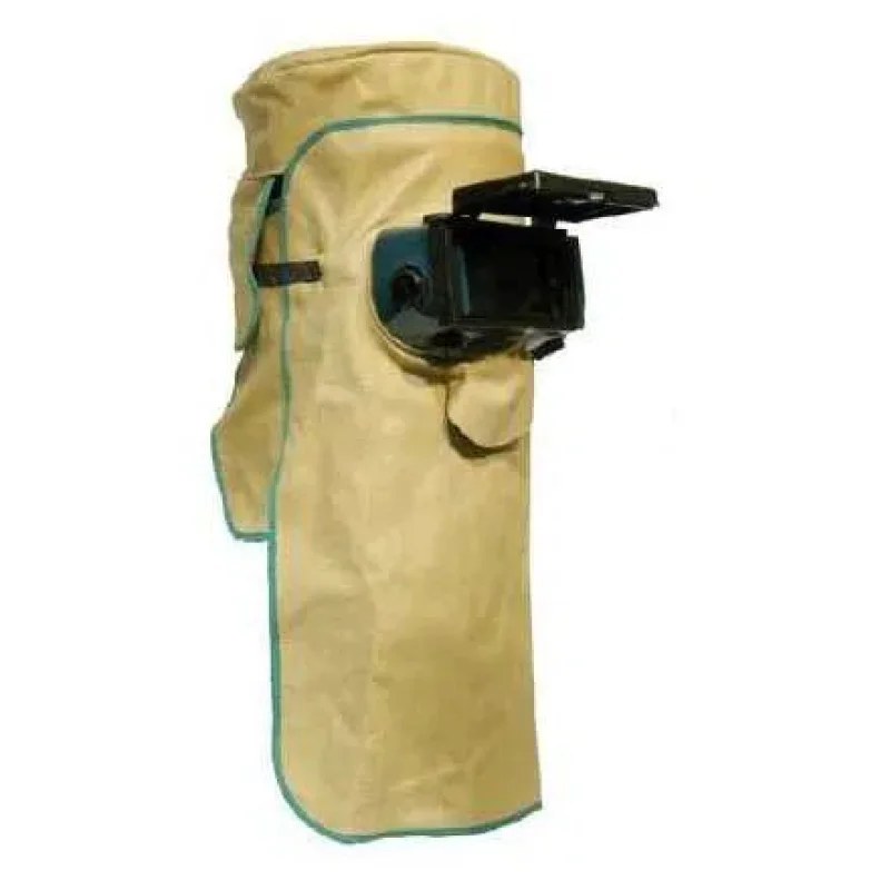 Leather Welding Hood 4/14 x 2″ lens (monkey mask)