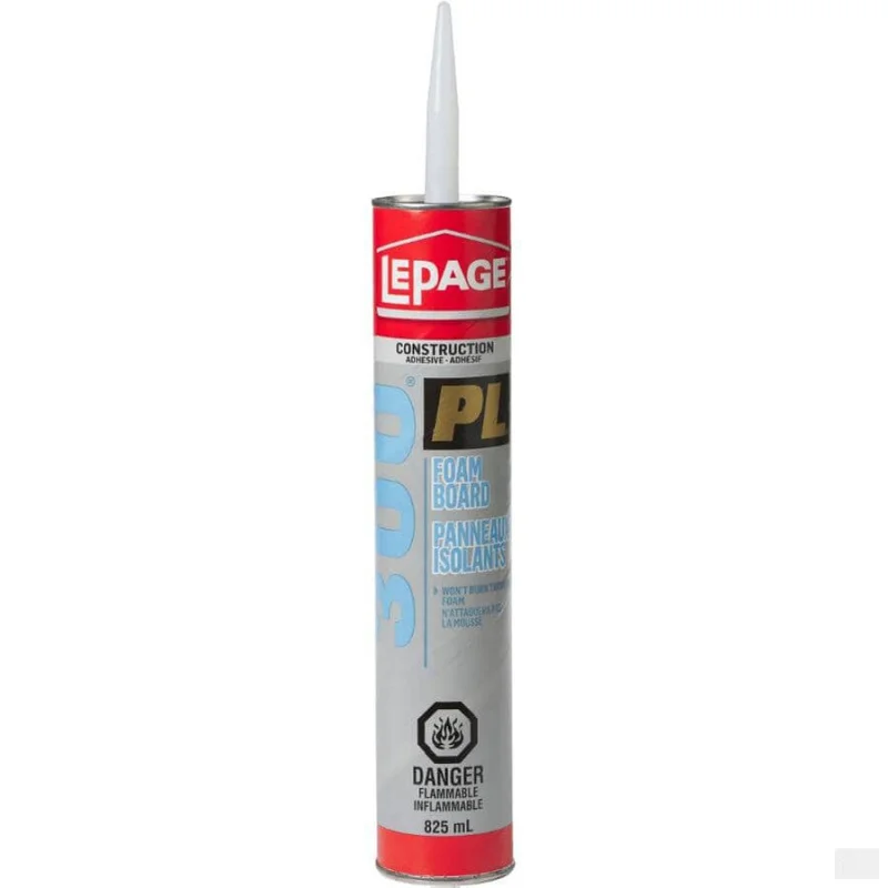 LEPAGE PL 300 Foam Board Construction Adhesive – 825 ml 1113123