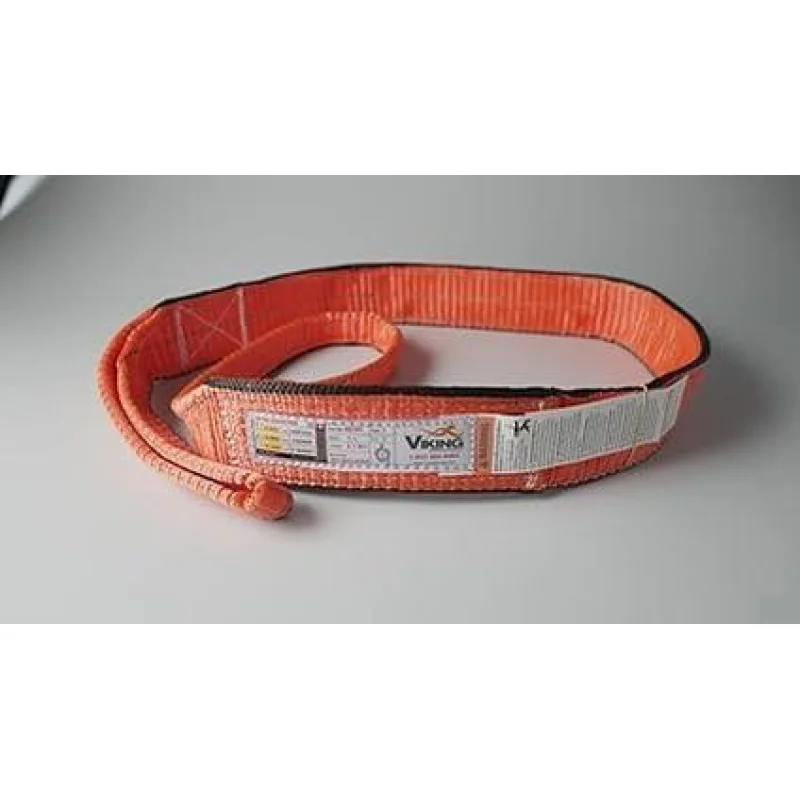 Lifting Straps, Polyester Web Sling 3″ x 6Ft – Type 3 – Double Ply – Hi-Viz Reflective