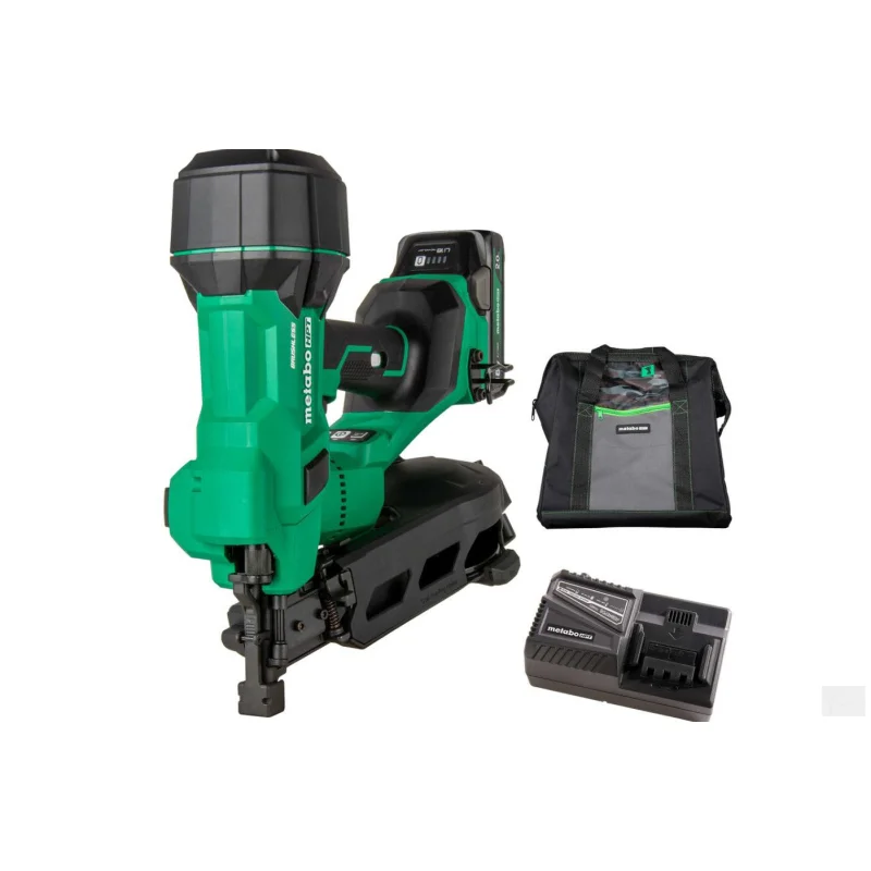 METABO HPT 18V MULTIVOLT 1-3/4″ Coil Roofing Nailer Kit (NV1845DAM)