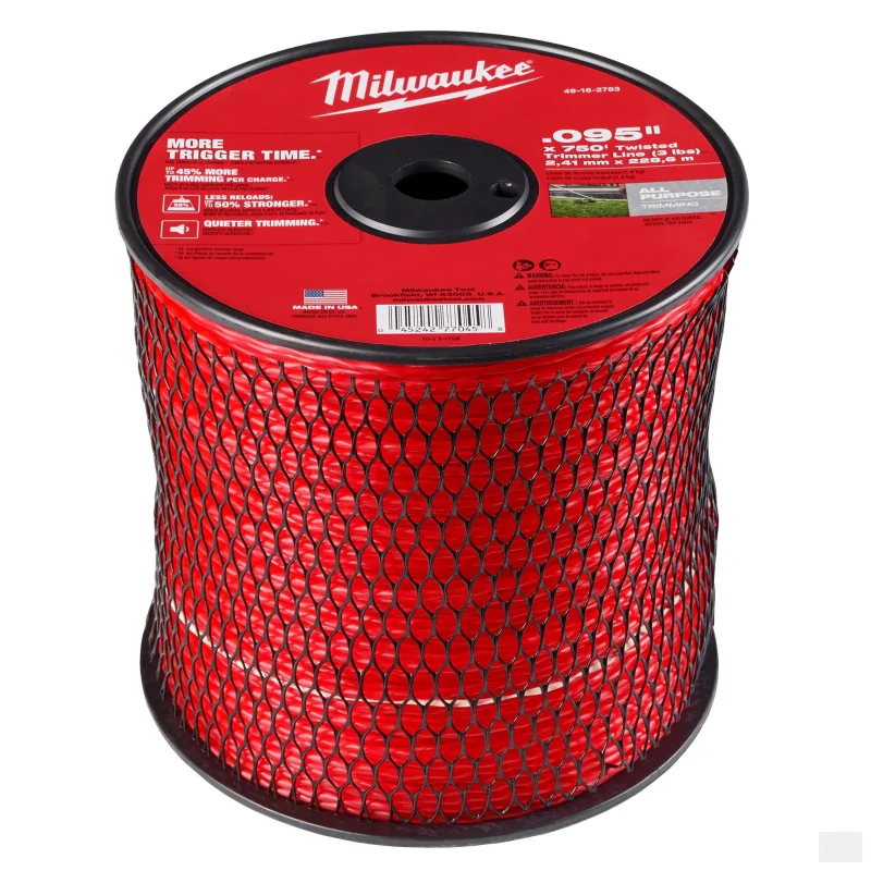 Milwaukee .095″ x 750 (3 lbs.) Twisted Trimmer Line (49-16-2783)