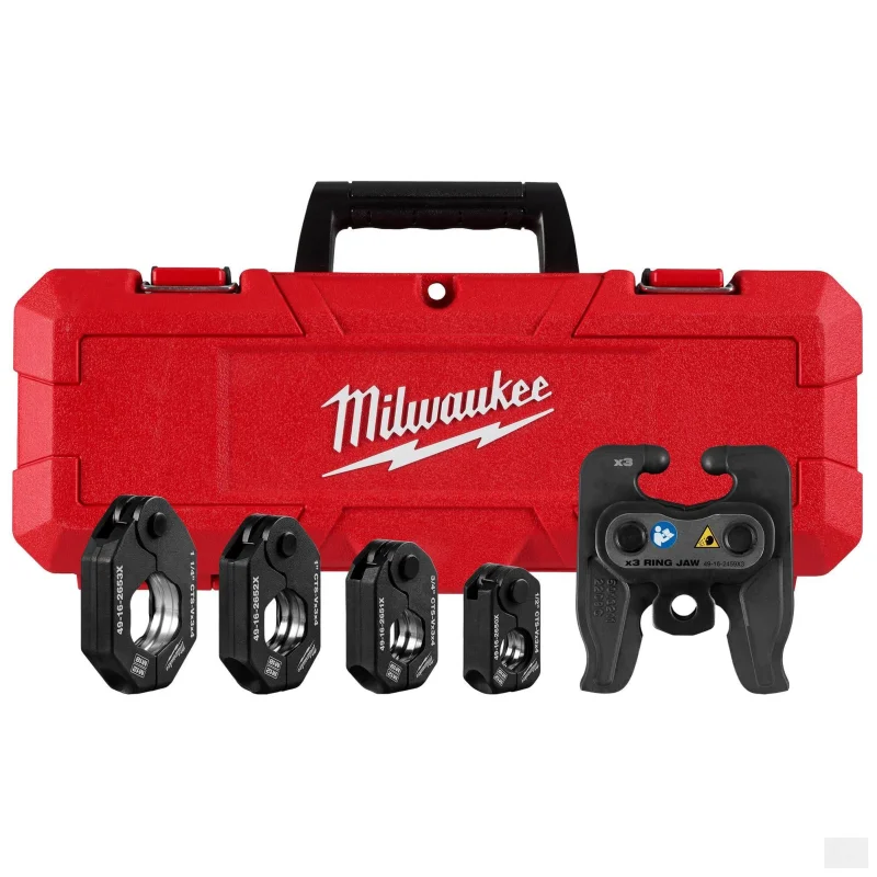 Milwaukee 1/2″ – 1-1/4″ CTS-V Pivoting Press Ring Kit for M12 FORCE LOGIC Press Tool (49-16-2490X)