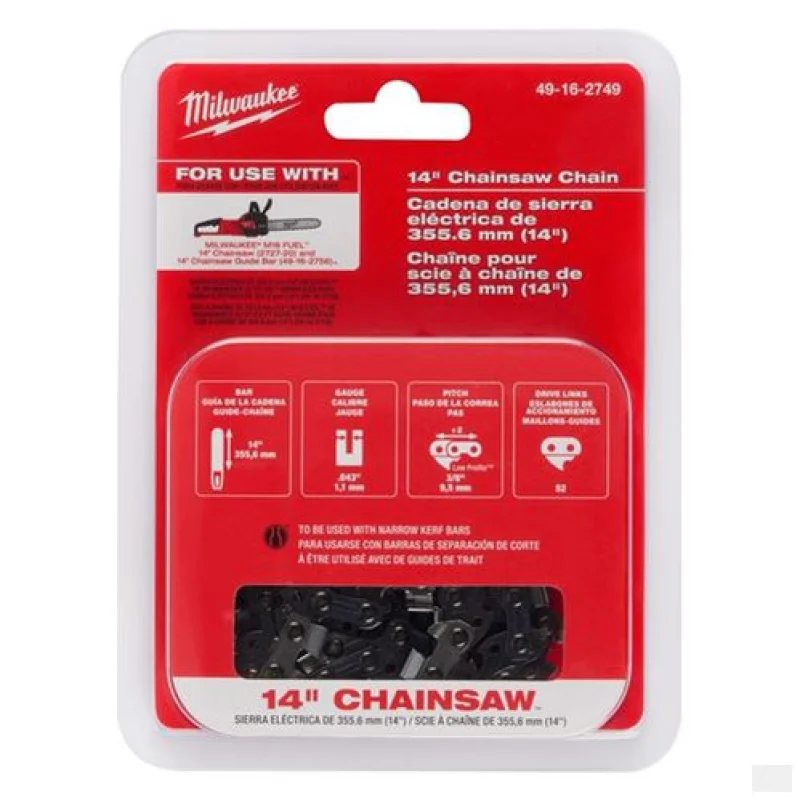 Milwaukee 14in Chainsaw Chain (For 2727-20C Model) 49-16-2749