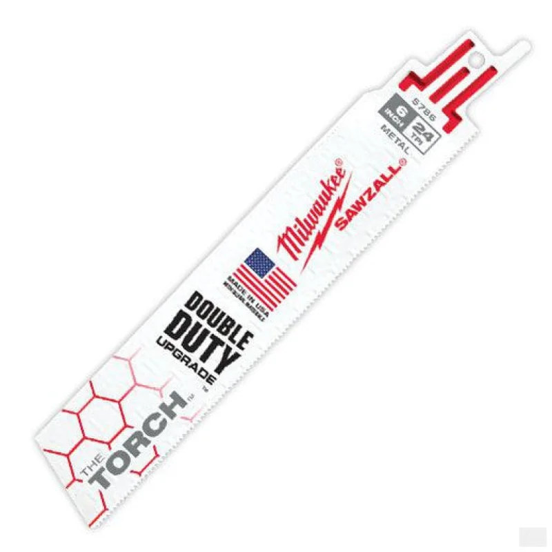 Milwaukee 6″ 24 TPI The Torch SAWZALL Blades (5 Pk) 48-00-5786