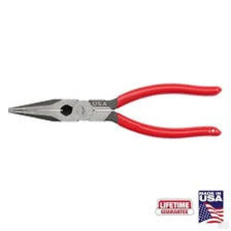 Milwaukee 8″ Long Nose Dipped Grip Pliers MT505
