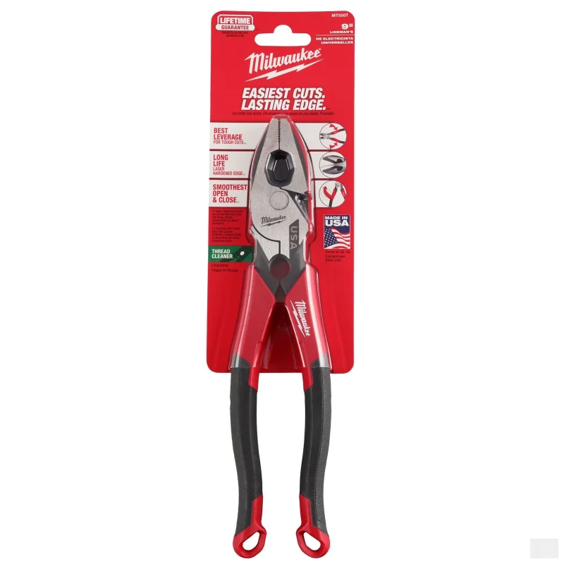 Milwaukee 9″ Lineman’s Comfort Grip Pliers (MT550)