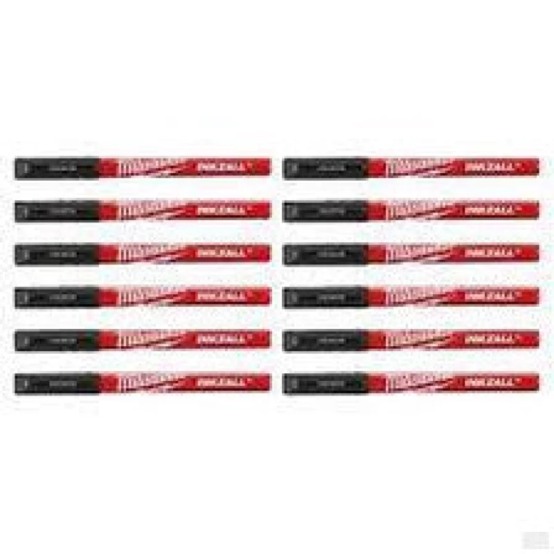 Milwaukee INKZALL Black Ultra Fine Point Pen 12-Pack 48-22-3160