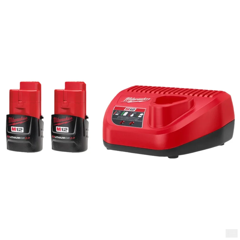 Milwaukee M12 2.0 Battery Starter Kit (48-59-2420)