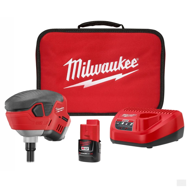 Milwaukee M12 Cordless Lithium-Ion Palm Nailer Kit (2458-21)