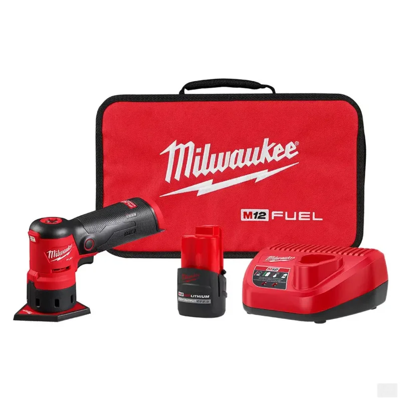 Milwaukee M12 FUEL Orbital Sander Kit Orbital Detail Sander Kit W/2.5Ah Battery 2531-21HOC
