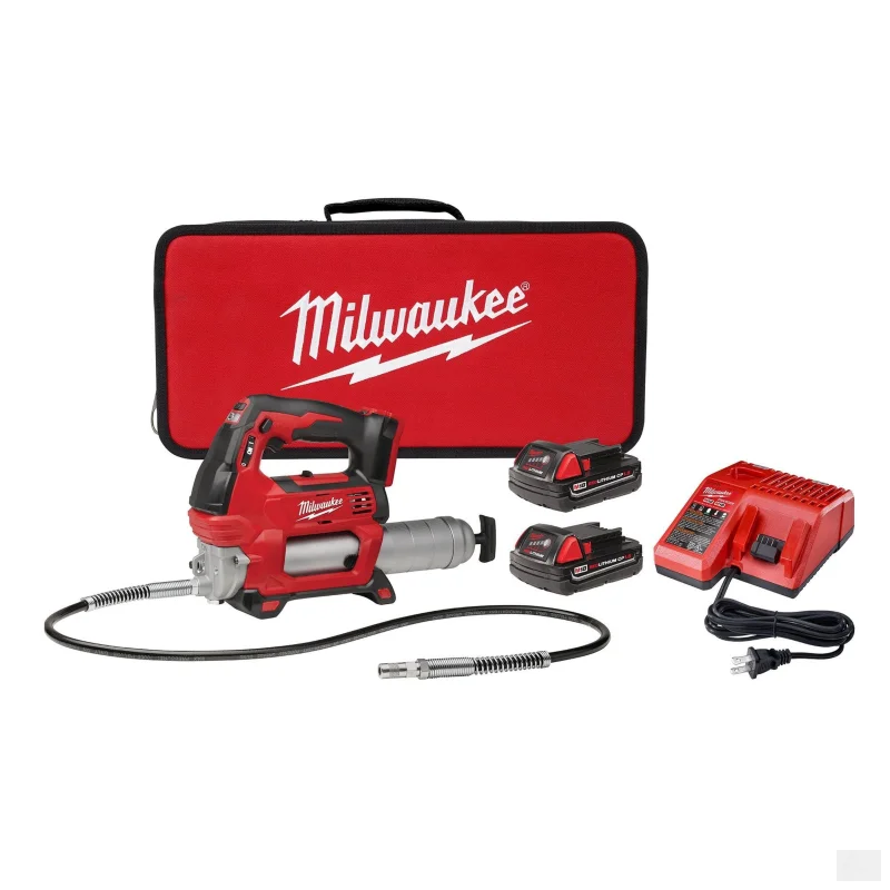 Milwaukee M18 Cordless 2-Speed Grease Gun Kit (2646-22CT)