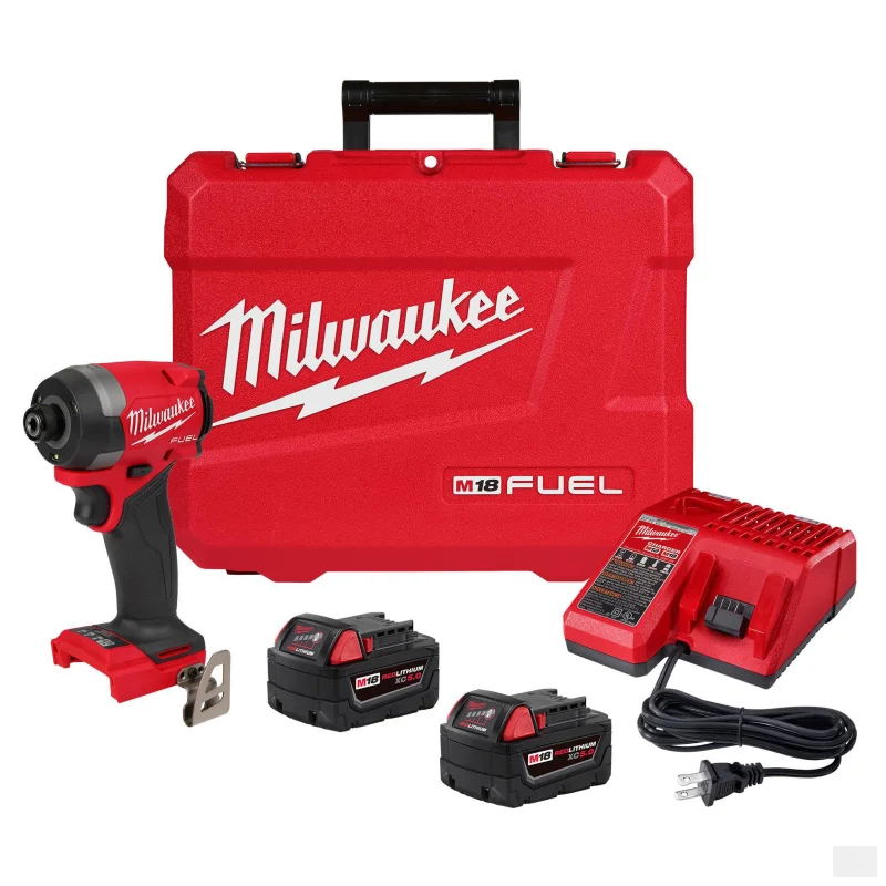 Milwaukee M18 FUEL 1/4″ Hex Impact Driver Kit (2953-22)