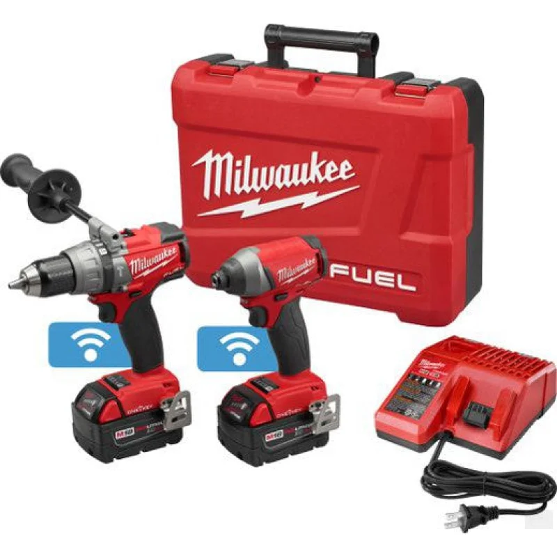 MILWAUKEE M18 FUEL 2-Tool Combo Kit Hammer Drill and Hex Impact Driver with ONE-KEY 2796-22