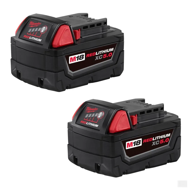Milwaukee M18 REDLITHIUM XC5.0 Extended Capacity Battery Two Pack (48-11-1852)
