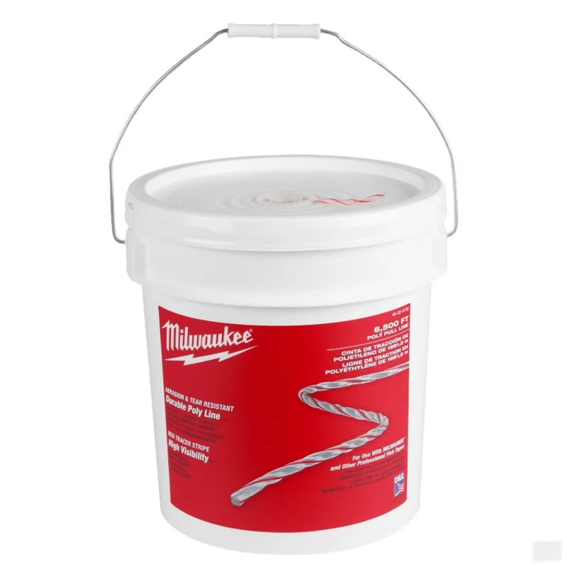 Milwaukee Tool Poly Pull Line with Red Tracer 6500 ft. (48-22-4139)