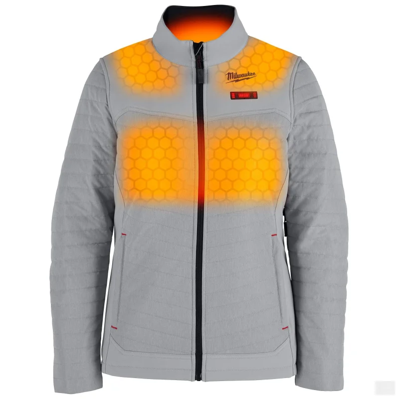 Milwaukee Women’s M12 AXIS Gray Heated Jacket Kit (F102G-21)