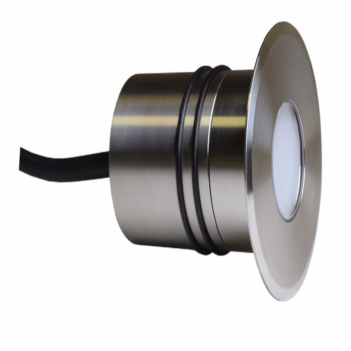 Mini LED RGBW 24v light - 1.5" push fit c/w 20m cable