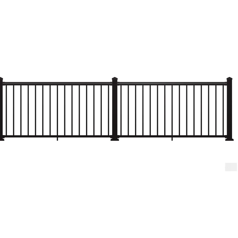 Nuvo Iron 6′ Aluminum Deck Railing Kit (Black) [BLSARK636D]