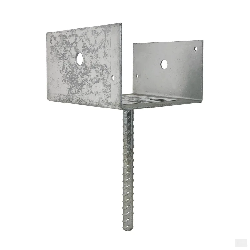 Nuvo Iron 6 x 6 Galvanized Steel Post Support Saddle Bracket