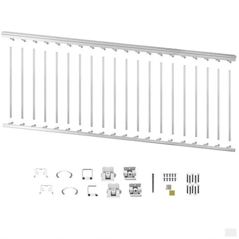Nuvo Iron 8′ Aluminum Stair Railing Kit (White) [WHSARK836S]