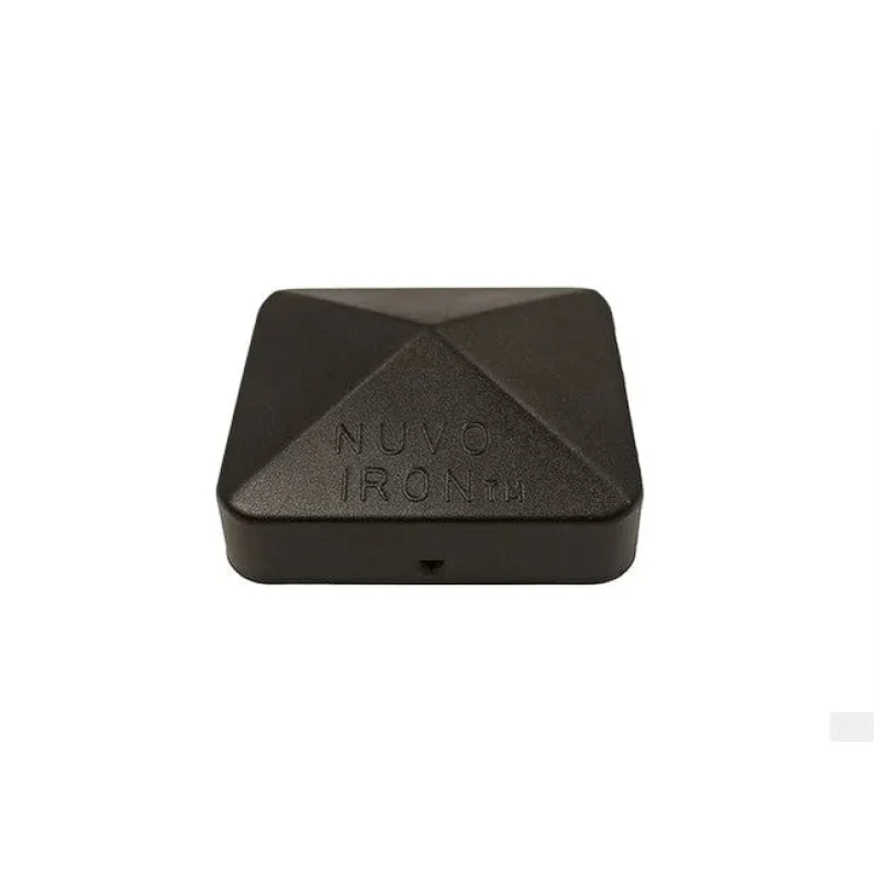 Nuvo Iron Easy-Cap Pyramid Post Caps – Black – 3-1/2 x 3-1/2