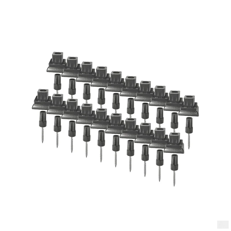Nuvo Iron Surface Mount Deck Rail Connectors (20 pcs) for 3/4 Square Balusters