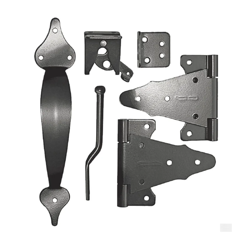 Nuvo Iron Wooden Gate Combo Kit Deluxe WGCKH – (Steel, Galvanized, Powder Coated)