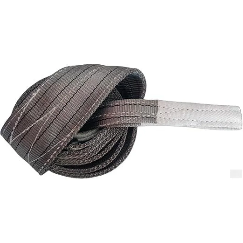 Polyester Webbing Sling Belt for Lifting and Pulling Vehicle, 4 Ton Load Capacity (Grey, 3 MTR)