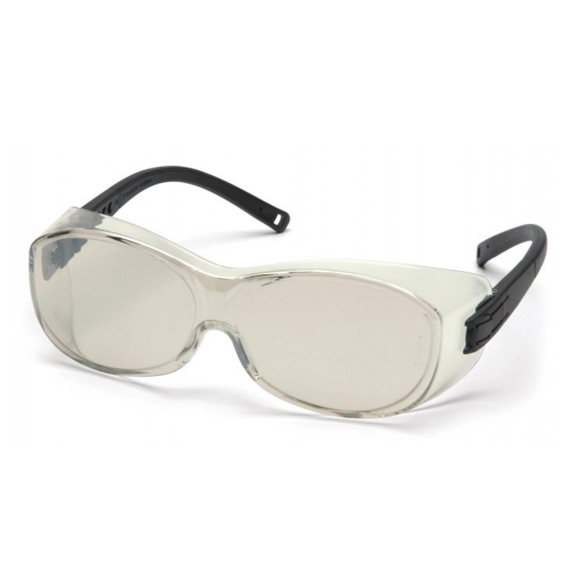 PYRAMEX-S3580SJ Indoor/Outdoor Mirror Lens with Black Temples