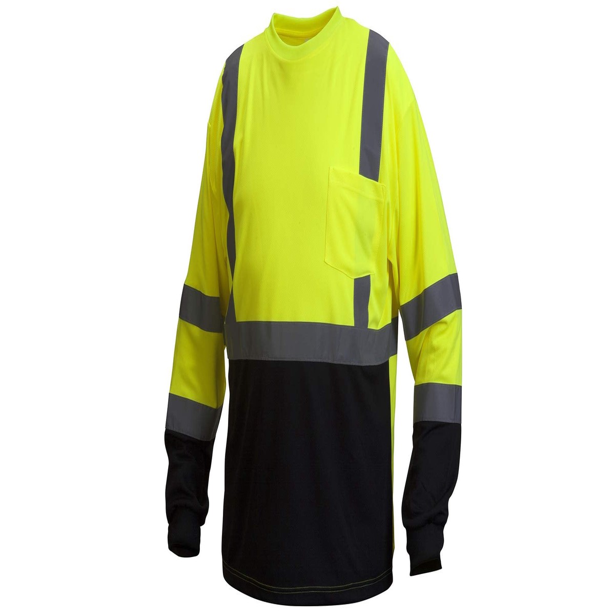 Pyramex Safety RLTS31B Series Hi-Vis Safety T-Shirt, Polyester, Lime