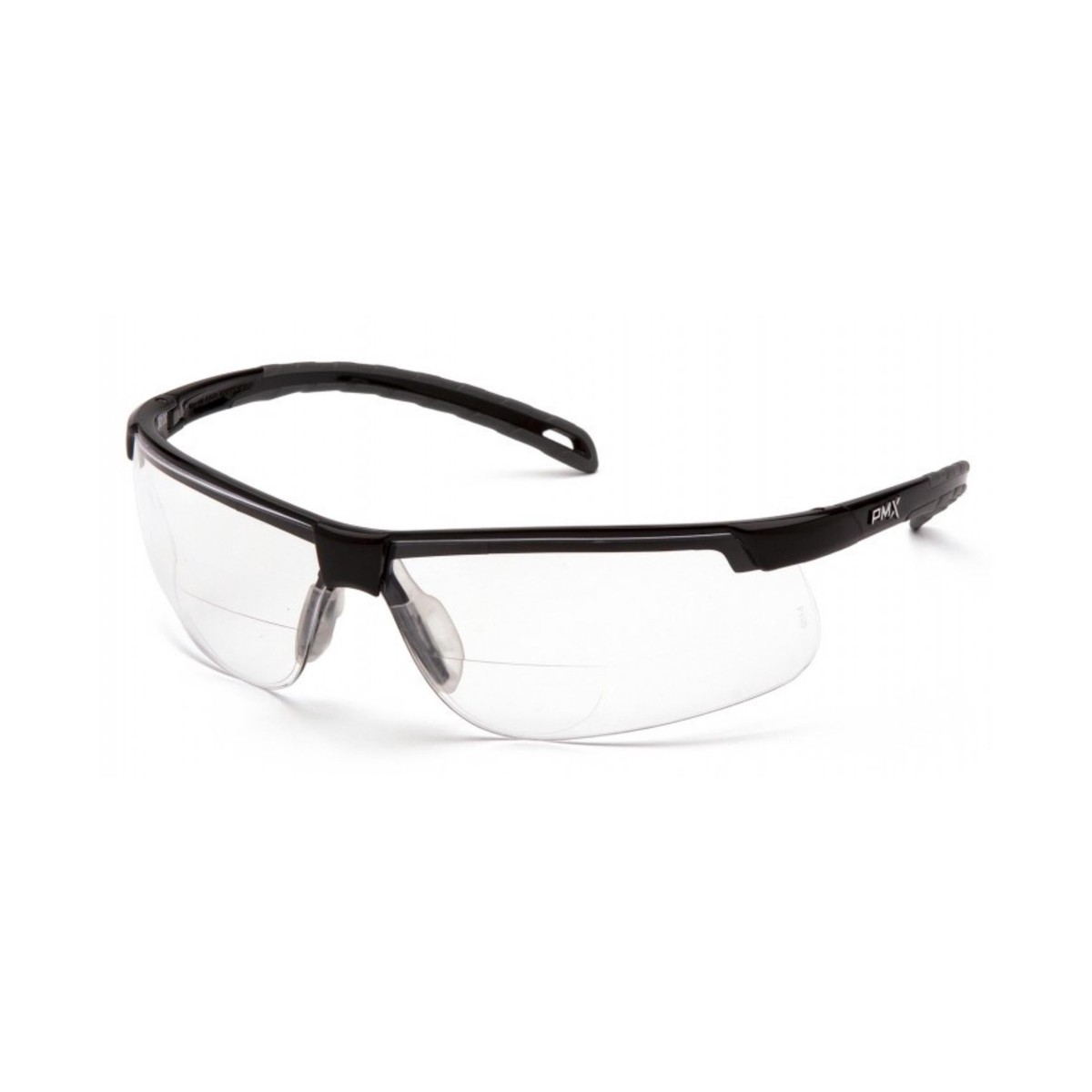 PYRAMEX-SB8610R15TM Clear H2MAX Anti-Fog +1.5 Reader Lens with Black Frame
