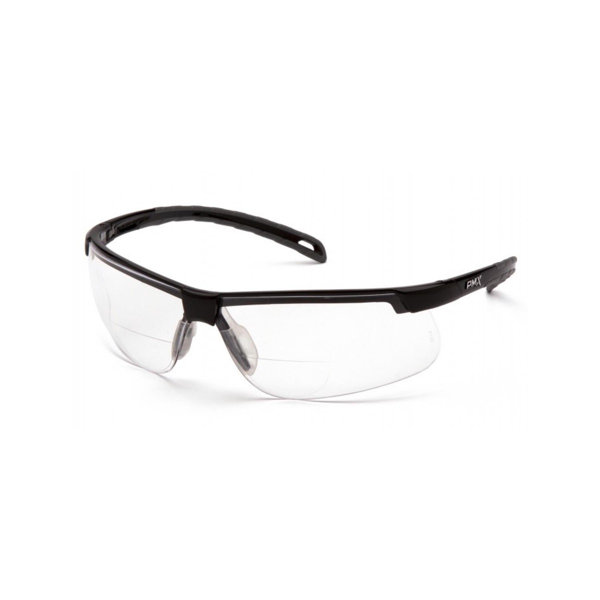 PYRAMEX-SB8610R30TM-Clear H2MAX Anti-Fog +3.0 Reader Lens with Black Frame