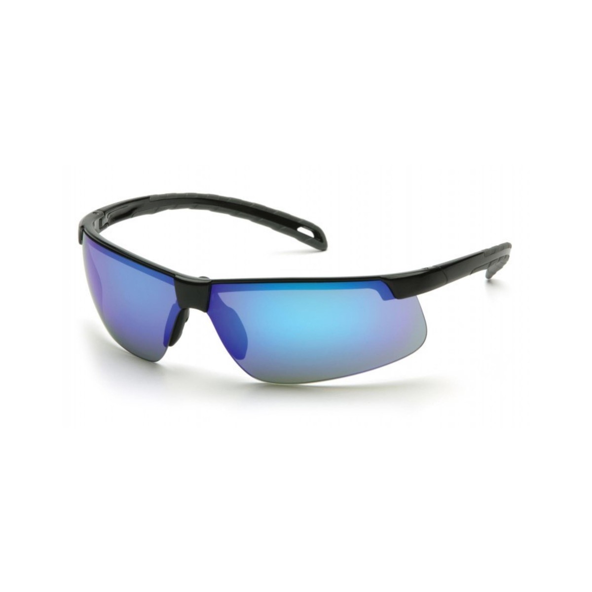 PYRAMEX-SB8665D Ice Blue Mirror Lens with Black Frame
