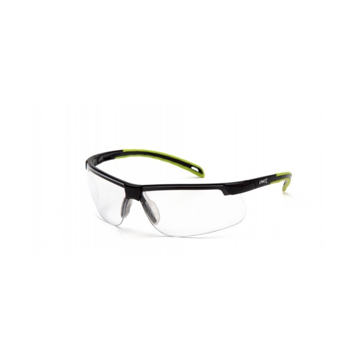 PYRAMEX-SBL8610DTM Clear H2MAX Anti-Fog Lens with Black/Lime Frame