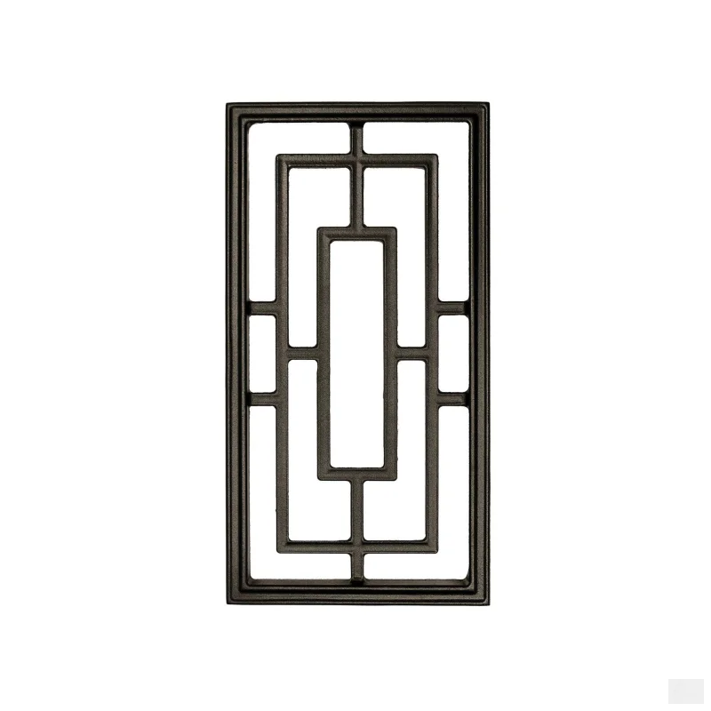 Rectangular Black Cast Aluminum Fence & Gate Insert9 x 17