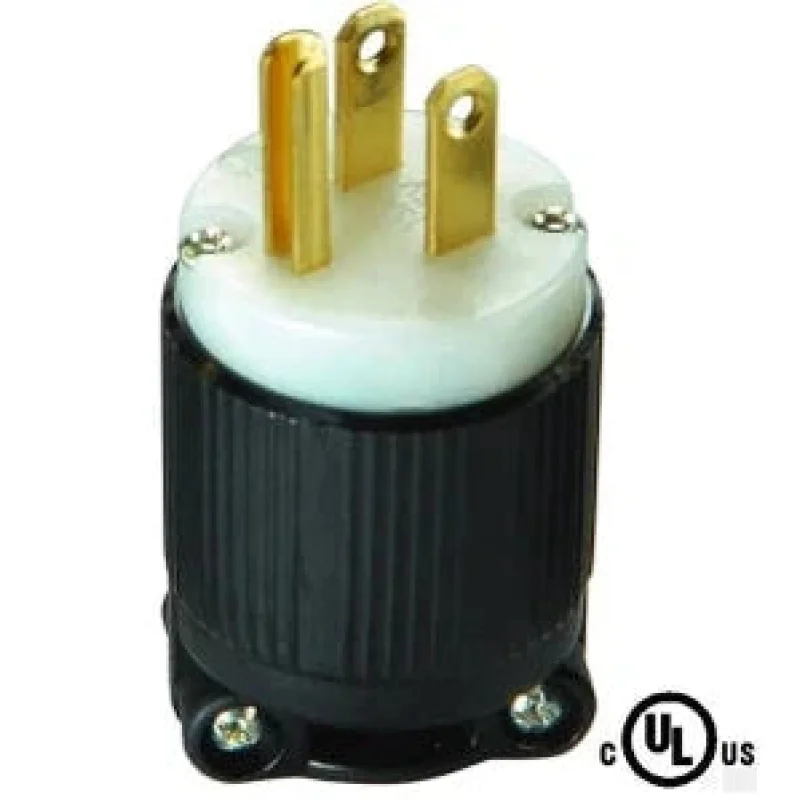 Rong Kuang Electric US Nema L5-15R Anti-drop Industrial Male Groungding Locking Connector Socket 2 Pole 3 Wire Electrical Plug 15A 125V