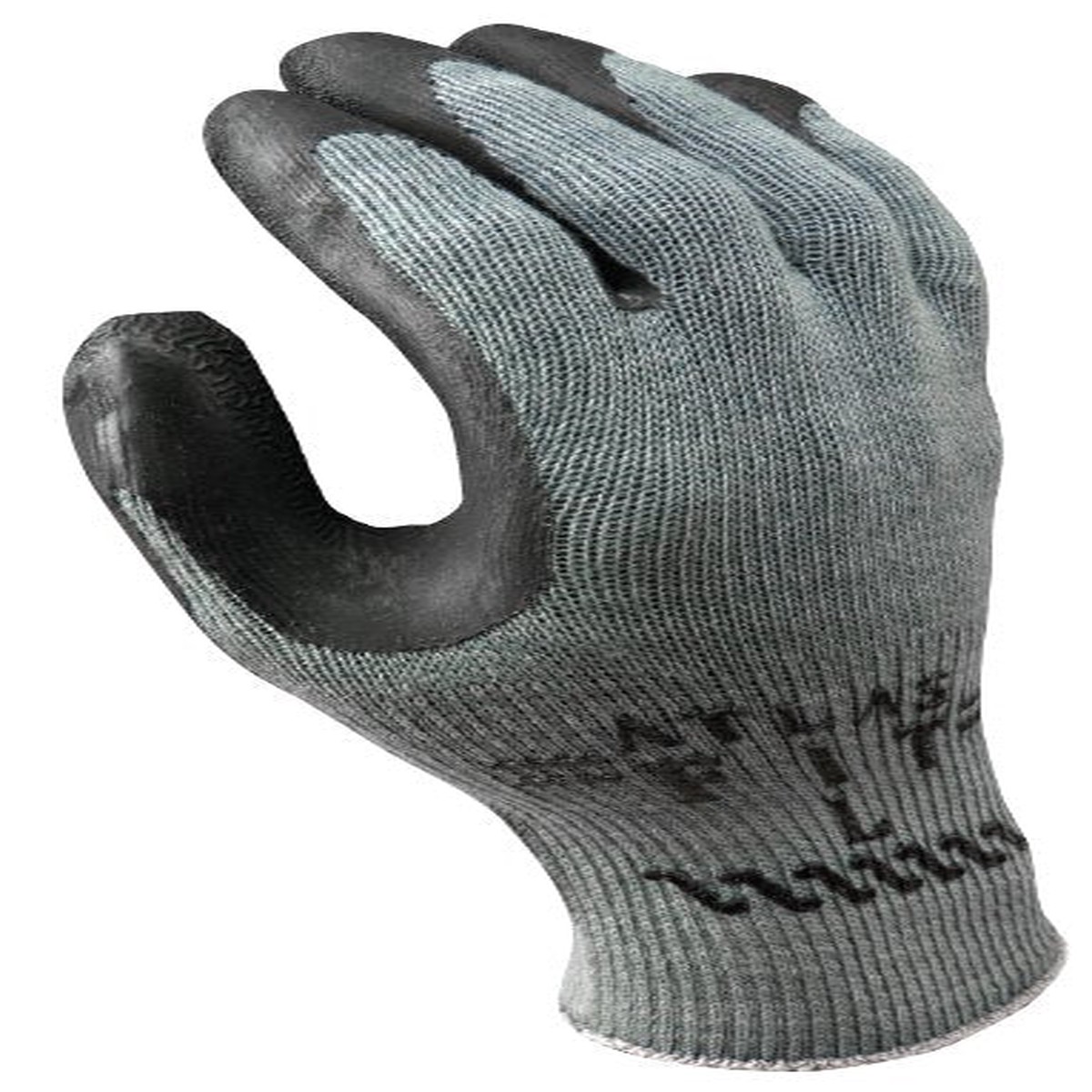 SHOWA BEST ATLAS 300B NATURAL BLACK RUBBER WORK GLOVES , VARIOUS SIZES, 1DOZEN