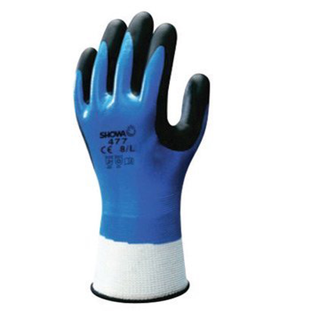 SHOWA Cold Protection Gloves, Blue/Black, L, PR