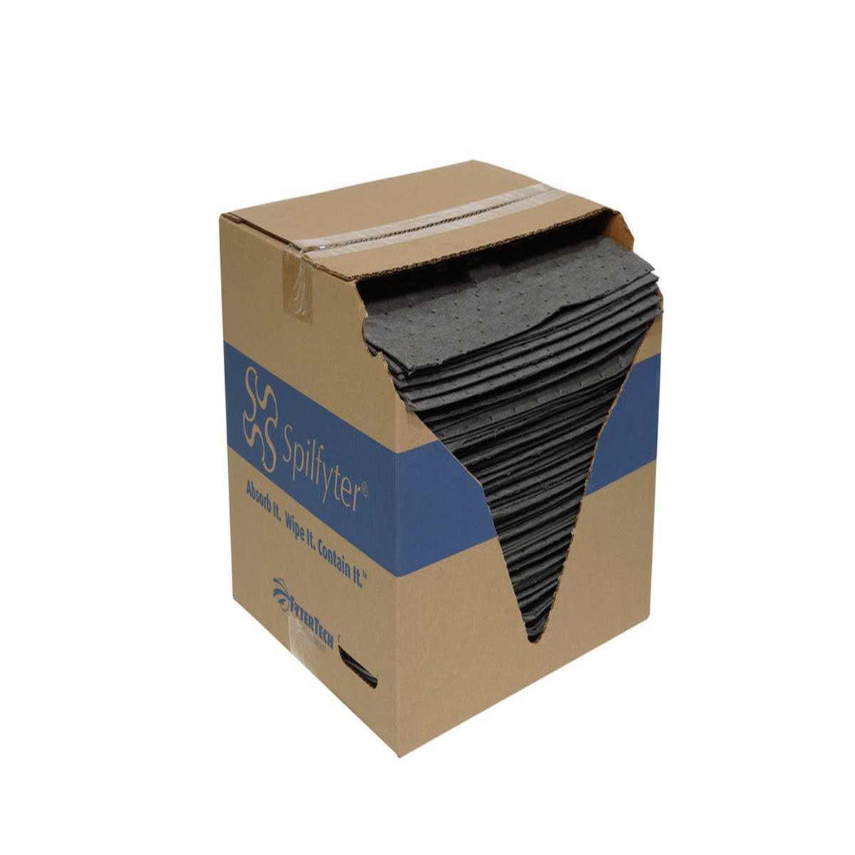 Spilfyter GFF-75 Gray Universal Premium Sorbent Double Weight Absorbent Pad, 18" Length x 16" Width, Case of 100