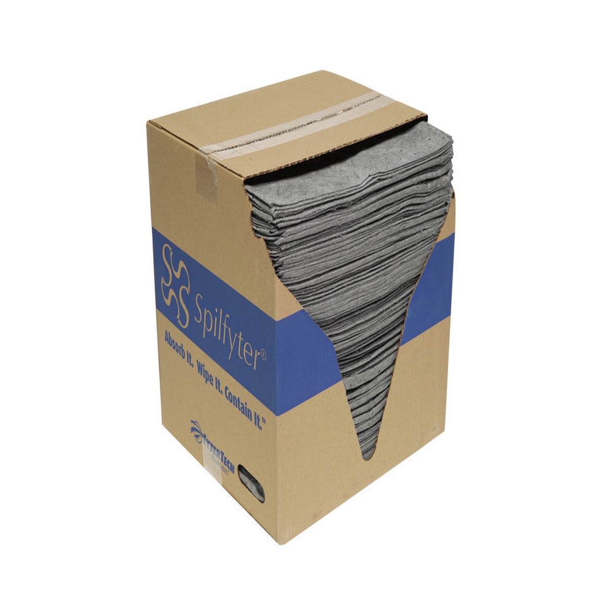 Spilfyter Universal Medium Duty Absorbent Pads for Everyday Tasks | 16" x 18", Single Ply | 200 Count | Reliable Absorption - Fast Cleanup for Medium to Heavy Leaks | DB-