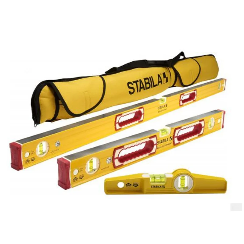 Stabila 48375 Type 196 Classic 3-Piece Level Set with Case
