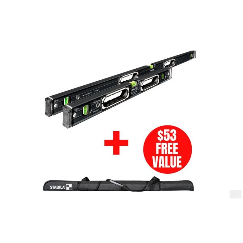 Stabila Dark Shadow 24″ & 48″ 196 Series Level Set