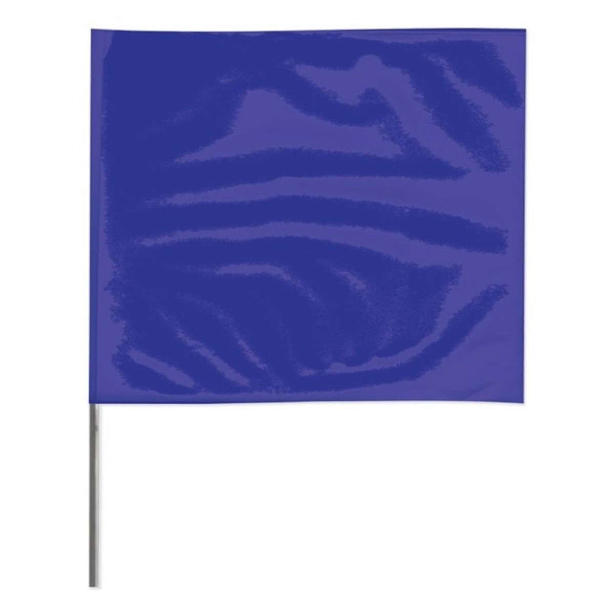 Stake Flags, 2 in x 3 in, 21 in Height, PVC; Steel Wire, Blue