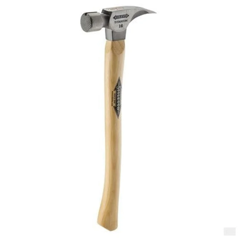 Stiletto 16oz Hickory Framing Hammer – Milled/Curve TI16MC